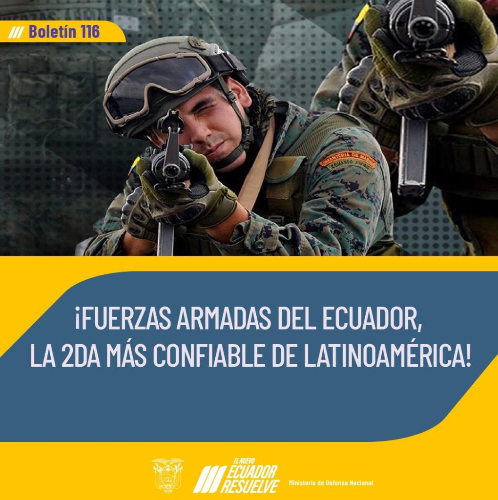Fuerzas Armadas del Ecuador, la segunda institución más confiable de Latinoamérica - DEFENSANEWS.COM - Noticias defensa y seguridad